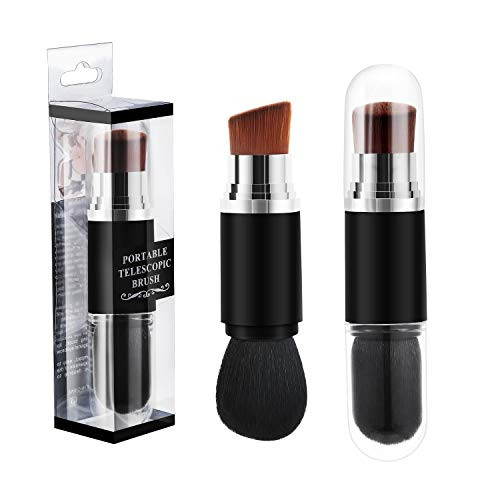 Dual Ended Retractable Makeup Brush Tenmon Cosmetic Beauty Makeup Minerals Powder Brush Travel Retractable Kabuki Brush Foudation Blush Brush Cosmetic Tool Dual Ended Retractable Makeup Brush Tenmon Cosmetic Beauty Makeup Minerals Powder Brush Travel Retractable Kabuki Brush Foudation Blush Brush Cosmetic Tool