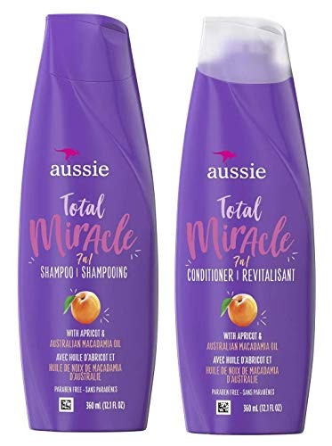 Aussie Total Miracle Collection 7n1 Shampoo and Conditioner Set 121 Fluid Ounce Each