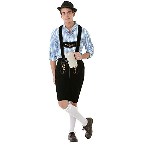 Boisterous Bavarian Mens Halloween Costume German Oktoberfest Beer Lederhosen Green XLarge Boisterous Bavarian Mens Halloween Costume German Oktoberfest Beer Lederhosen Green XLarge