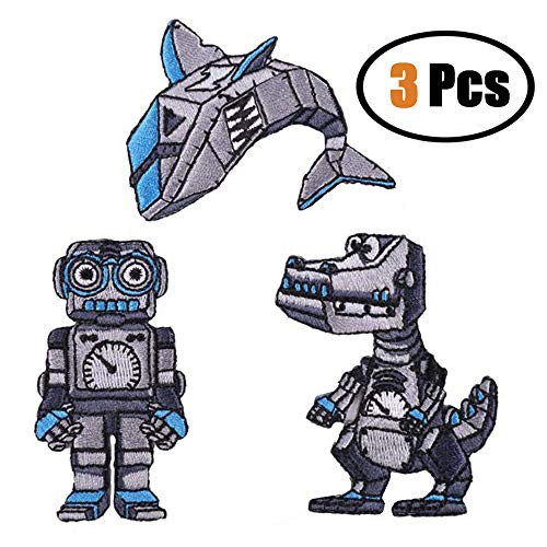 3 Pcs Robot Patch Cool Custom Backpack Patches Embroidery Patches Iron On Patches Cute Sew On Applique Patch 3 Pcs Robot Patch Cool Custom Backpack Patches Embroidery Patches Iron On Patches Cute Sew On Applique Patch