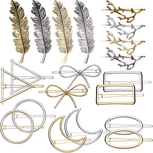 20 Pieces Minimalism Hair Clips Vintage Hair Clip Feather Hair Clips Leaf Style Barrette Pins for Women 20 Pieces Minimalism Hair Clips Vintage Hair Clip Feather Hair Clips Leaf Style Barrette Pins for Women