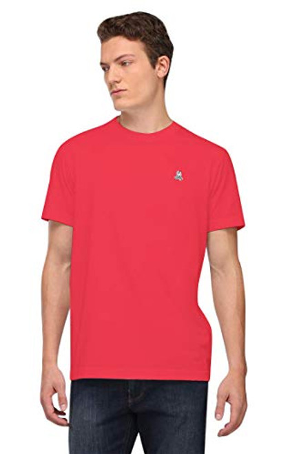 Psycho Bunny Mens Crew Neck TShirt Brillant Red XLarge