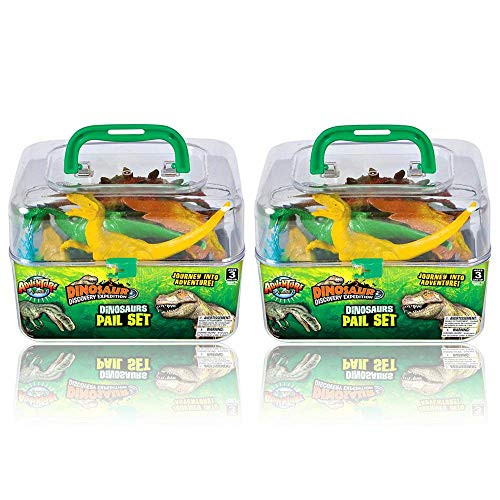 Adventure Planet Dinosaur Set with Carrying Case2 Pack of 20Piece