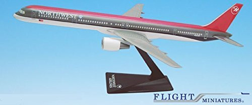 Northwest 8903 Boeing 757300 Airplane Miniature Model Plastic Snap Fit 1200 Part# ABO75730H004 Northwest 8903 Boeing 757300 Airplane Miniature Model Plastic Snap Fit 1200 Part# ABO75730H004