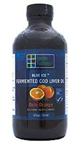 Green Pastures Blue Ice Fermented Cod Liver Oil Oslo Orange 8 oz