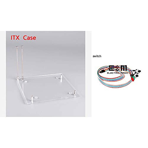 Mini ITX PC Open Frame Test Bench Motherboard Overclock Computer Case DIY Mod Base Chassis with Switch Restart Button