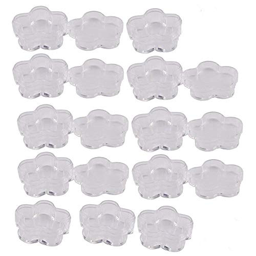 Healthcom 50 Pcs 4 Gram Plum Flower Shaped Empty Clear Jars Cosmetic Makeup Plastic Pot Jar 4 ML Refillable Cosmetic Container Samples with Lid Travel Container Case for Lotion Cream Eye Shadow Powder Healthcom 50 Pcs 4 Gram Plum Flower Shaped Empty Clear Jars Cosmetic Makeup Plastic Pot Jar 4 ML Refillable Cosmetic Container Samples with Lid Travel Container Case for Lotion Cream Eye Shadow Powder