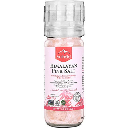 Anthela Himalayan Pink Salt Coarse Grain Mini Mill 38oz Premium Organic Gourmet 100 Pure Ancient Mineral Sea SaltNonGMO Kosher Halal Sedex Certified Anthela Himalayan Pink Salt Coarse Grain Mini Mill 38oz Premium Organic Gourmet 100 Pure Ancient Mineral Sea SaltNonGMO Kosher Halal Sedex Certified