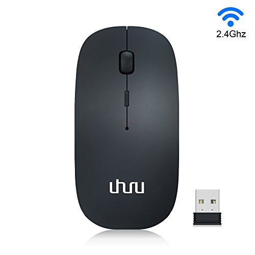 Wireless Mouse 2.4G Silent Rechargeable and Portable Mouse and nano receiver with 3 DPI for Notebook, Pc, MAC, Laptop, Computer