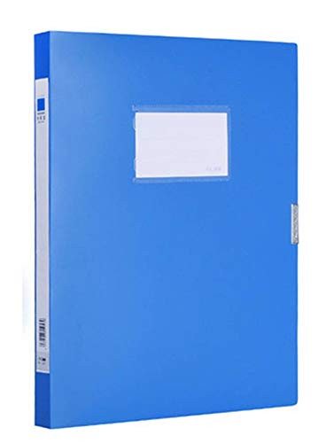 Document Box Plastic Archive Box Office Supplies A4 File Boxes Plastic with Lid Storage Folder Storage Box File Organizer Height 20mm Blue