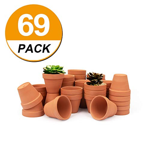 69 Pack 28 Small Clay Pots Planter Nursery Pots Terracotta Pot Clay Ceramic Pottery Cactus Flower Pots Lawn Garden Terra Cotta Pots Succulent Nursery Pots with Drainage Hole 69 69 Pack 28 Small Clay Pots Planter Nursery Pots Terracotta Pot Clay Ceramic Pottery Cactus Flower Pots Lawn Garden Terra Cotta Pots Succulent Nursery Pots with Drainage Hole 69