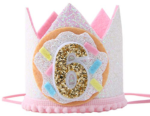 6th Birthday Hat for Donut Party Donut 6th Birthday Crown for Photo Booth Props and Backdrop Cake Smash Best Donut Party Supplies for Kids 6th Birthday Hat for Donut Party Donut 6th Birthday Crown for Photo Booth Props and Backdrop Cake Smash Best Donut Party Supplies for Kids