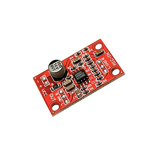 Acxico 1Pcs AD828 Stereo Dynamic Microphone Preamplifier Board Pickup Module DC 38V15V MIC Preamp Module