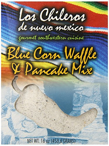 Los Chileros Blue Corn Pancake and Waffle Mix 16 Ounce