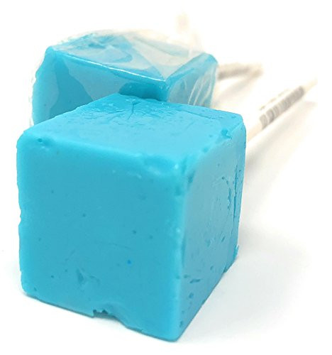 Hard Candy Cube Lollipop Suckers Individually Wrapped Flavored Sucker Pack by Espeez  Old Fashioned Square Party Pops in Bulk  Cotton Candy 24 Count