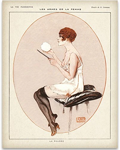 French Powder Room Pink Bathroom Art Print  11x14 Unframed Print  Great Gift and Decor for Bathroom Bar and Restaurant Under 15