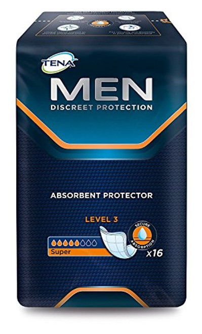 TENA Level 3 Men Pack of 16 Pack by Tena