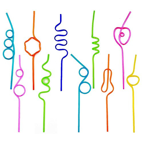 Unioneer Crazy Straws (36pcs) Silly Loop Straws for Kids Any Party Mega Pack Colorfull PBA and PFOA Free Unioneer Crazy Straws (36pcs) Silly Loop Straws for Kids Any Party Mega Pack Colorfull PBA and PFOA Free