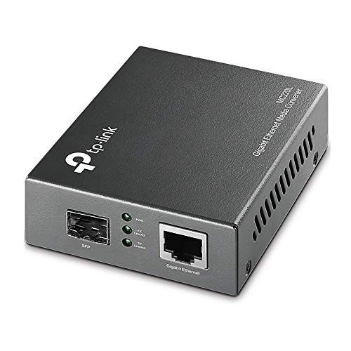 TPLink Gigabit SFP to RJ45 Fiber Media Converter  Fiber to Ethernet Converter  101001000Mbps RJ45 Port to 1000BaseSXLX SFP Slot Supporting MiniGBIC Modules MC220L