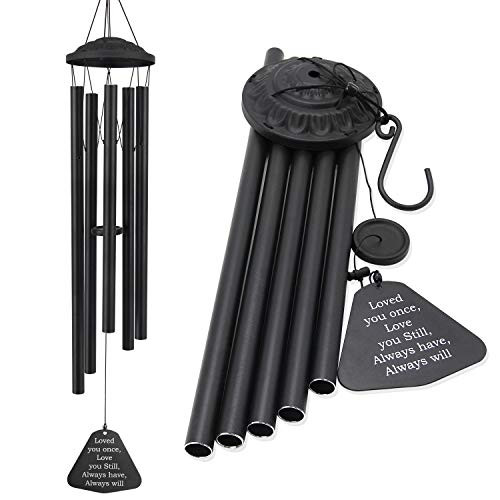 ASTARIN Wind Chimes Outdoor Deep Tone Memorial Wind Chimes with 6 Tubes and Hook Sympathy Wind Chimes Gift to Honor and Remember Mom