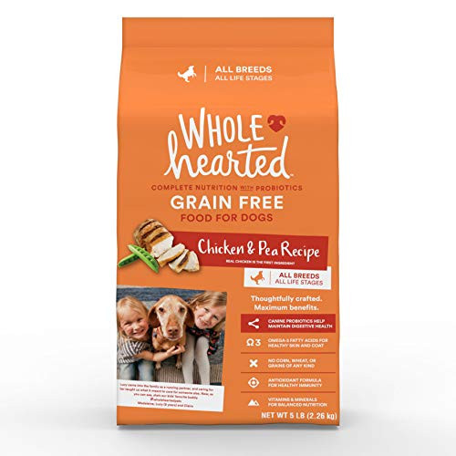 WholeHearted Grain Free All Life Stages Chicken  Pea Recipe Dry Dog Food 5 lbs