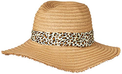Steve Madden Womens Panama Hat Leopard One Size