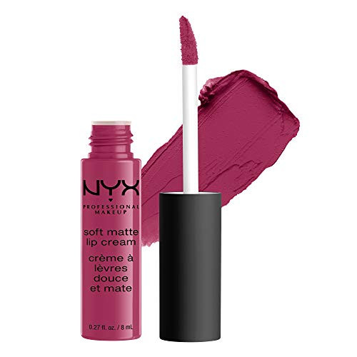 NYX PROFESSIONAL MAKEUP Soft Matte Lip Cream HighPigmented Cream Lipstick  Prague Matte Merlot