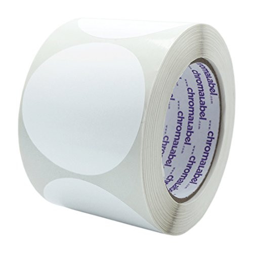 ChromaLabel 3 inch Color-Code Dot Labels | 500/Roll (White)