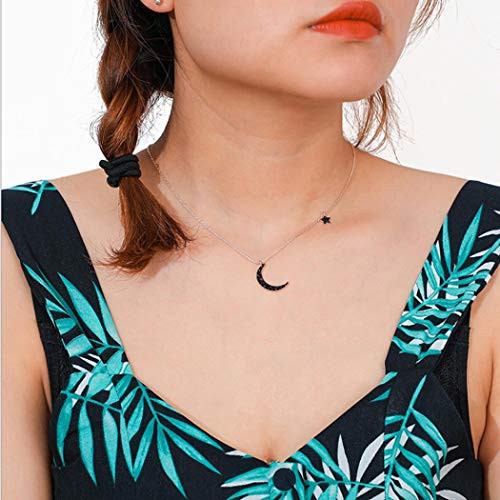 Jovono Gold Crescent Moon Pendant Necklaces Dainty Star Necklace Chain Jewelry for Women and Girls Jovono Gold Crescent Moon Pendant Necklaces Dainty Star Necklace Chain Jewelry for Women and Girls