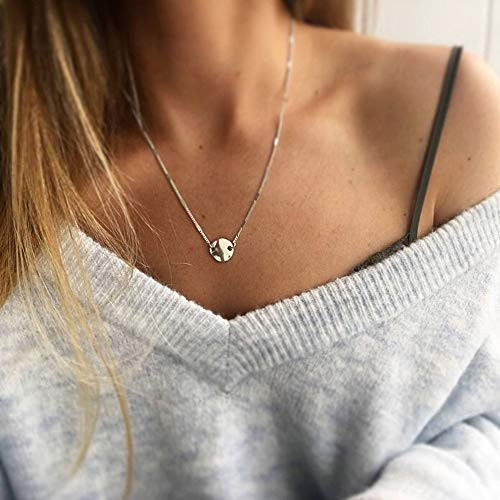 Jovono Sequin Pendant Necklaces Fashion Necklace Chain Jewelry for Women and Girls Gold Jovono Sequin Pendant Necklaces Fashion Necklace Chain Jewelry for Women and Girls Gold