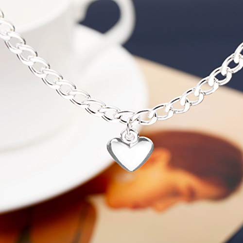 Jovono Fashion Choker Necklaces Heart Pendant Necklace Chain Jewelry for Women and Girls Silver Jovono Fashion Choker Necklaces Heart Pendant Necklace Chain Jewelry for Women and Girls Silver