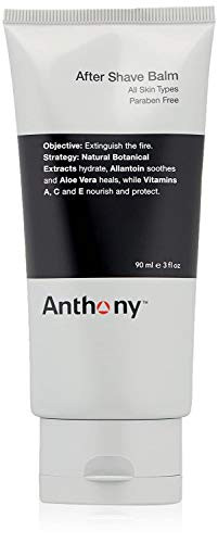 Anthony Aftershave Balm 3 Fl Oz Contains Aloe Vera Natural Botanical Extracts Allantoin Vitamins A C and E Moisturizes Soothes Protects Nourishes Cooling To Your Skin After Shaving