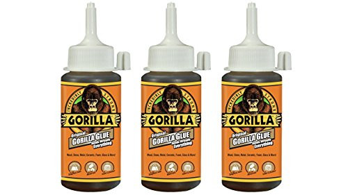 Gorilla Original Waterproof Polyurethane Glue 4 ounce Bottle Brown Pack of 3 Gorilla Original Waterproof Polyurethane Glue 4 ounce Bottle Brown Pack of 3