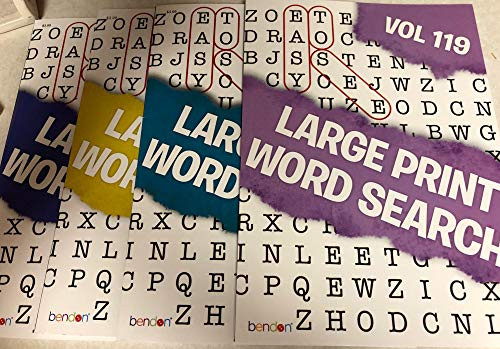 Large Print WordSearch VOL 119 120 121  122