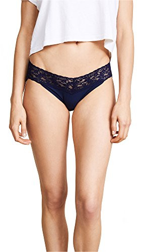 hanky panky Womens Cotton with a Conscience VKini Briefs Navy Blue Medium