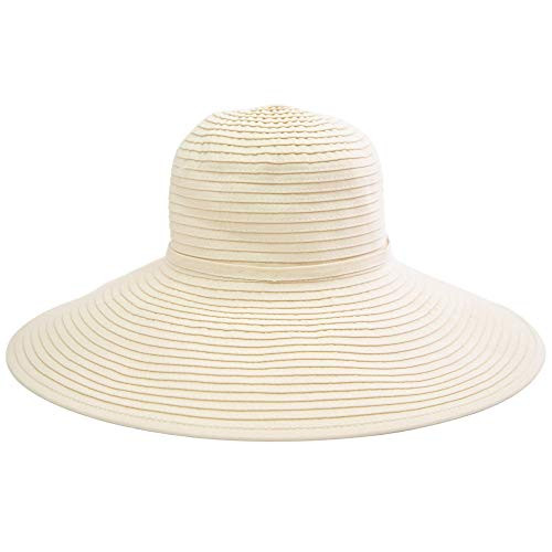 San Diego Hat Company Womens Large Brim Hat OS Cream