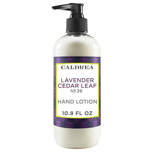 Caldrea Hand Lotion Made with Shea Butter Aloe Vera and Glycerin Lavender Cedar Leaf Scent 108 oz Caldrea Hand Lotion Made with Shea Butter Aloe Vera and Glycerin Lavender Cedar Leaf Scent 108 oz