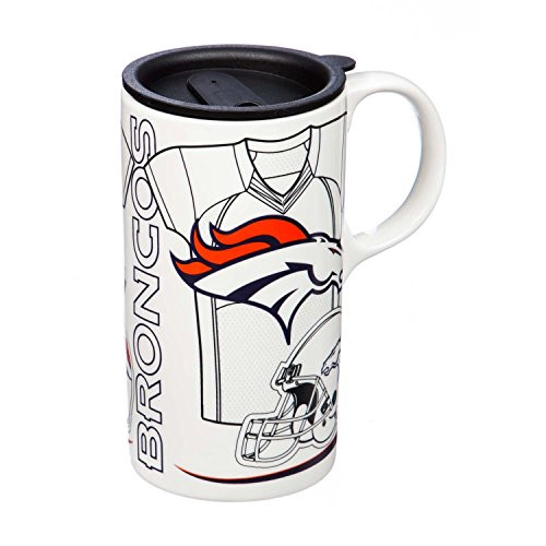 Team Sports America Denver Broncos Tall Boy Cup White
