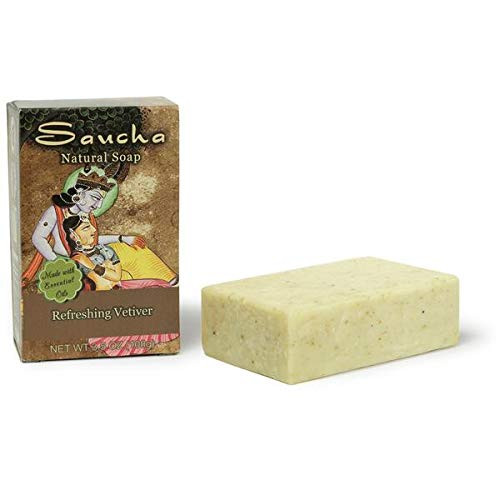 Soap Bar Saucha  Natural Refreshing Vetiver  35 oz 100g