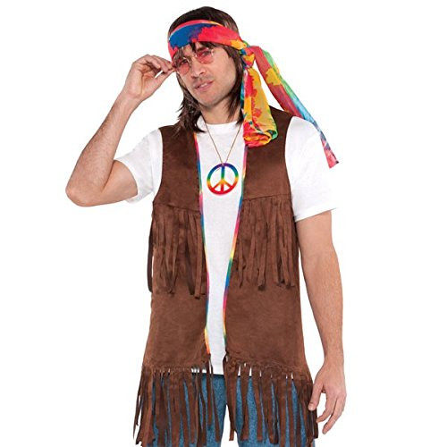 AMSCAN Fringe Vest Halloween Costume Accessory for Adults One Size