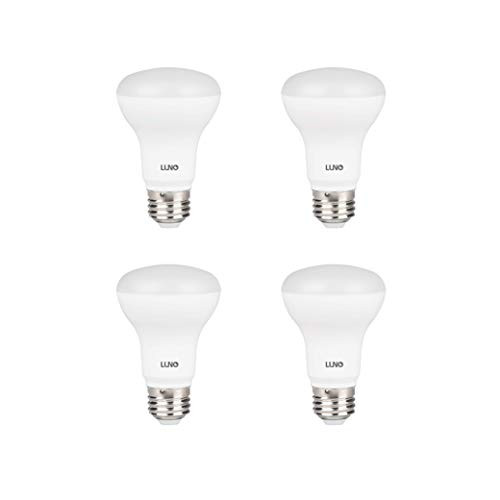 LUNO R20 Dimmable LED Bulb CRI 90 8W 50W Equivalent 525 Lumens 5000K Daylight Medium Base E26 UL  ENERGY STAR 4Pack
