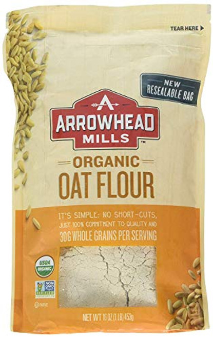 Arrowhead Mills Flour Oat Organic 16 oz 2 Pack