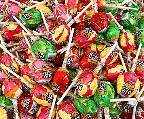 Sunny Island Jolly Rancher Lollipops Hard Candy Original Assorted Flavors 2 Pounds