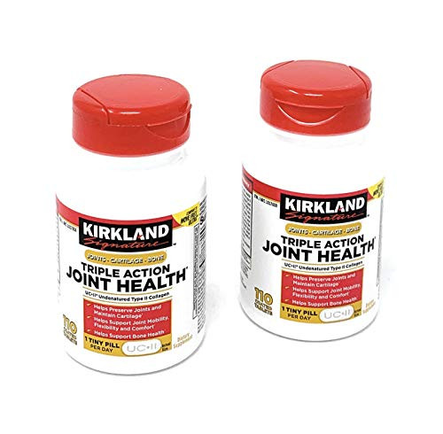 Kirkland Signature Triple Action Joint Health UCll Undenatured Type II Collagen Boron Hyaluronic Acidwith Boron110 Coated TabletsPack of 2