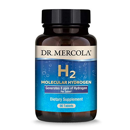 Dr Mercola H2 Molecular Hydrogen Dietary Supplement 90 Servings 90 Tablets Non GMO Gluten Free Soy Free