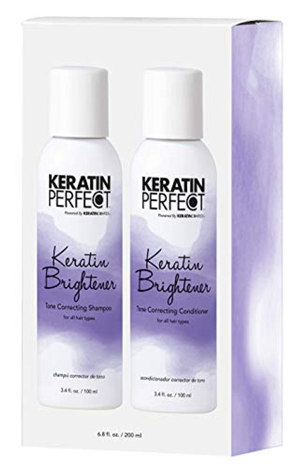 Keratin Perfect Brightener Travel Duo Shampoo Conditioner All Hair Types Nourishes Protects Prolongs Keratin Treatment No Added SulfatesSodium Chloride 34 oz each ShampooConditioner Keratin Perfect Brightener Travel Duo Shampoo Conditioner All Hair Types Nourishes Protects Prolongs Keratin Treatment No Added SulfatesSodium Chloride 34 oz each ShampooConditioner
