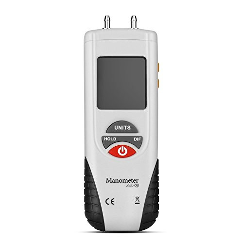 Flexzion Manometer Pressure Measurement Professional Digital Air Pressure Meter  Manometer to Measure Gauge  Differential Pressure Gauge HVAC Gas Pressure Tester