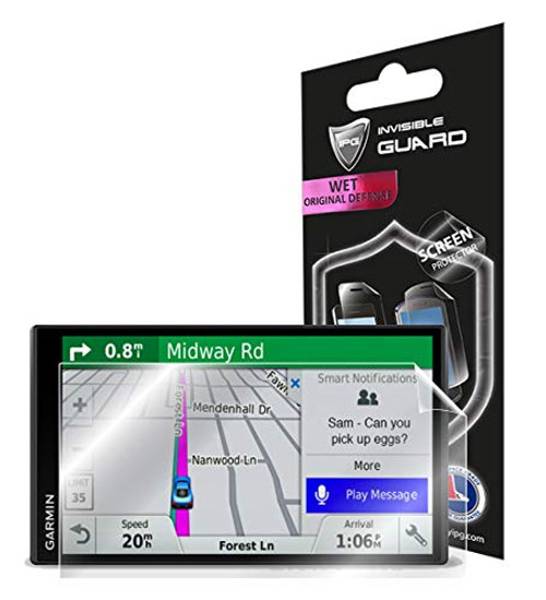IPG for Garmin DriveSmart 61 NA LMTS GPS Navigator 695 Display Screen Protector Invisible Ultra HD Clear Film Anti Scratch Skin Guard  SmoothSelfHealingBubble Free