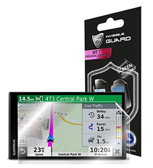 IPG for Garmin DriveSmart 65  Traffic GPS Navigator 695 Display Screen Protector Invisible Ultra HD Clear Film Anti Scratch Skin Guard  SmoothSelfHealingBubble Free