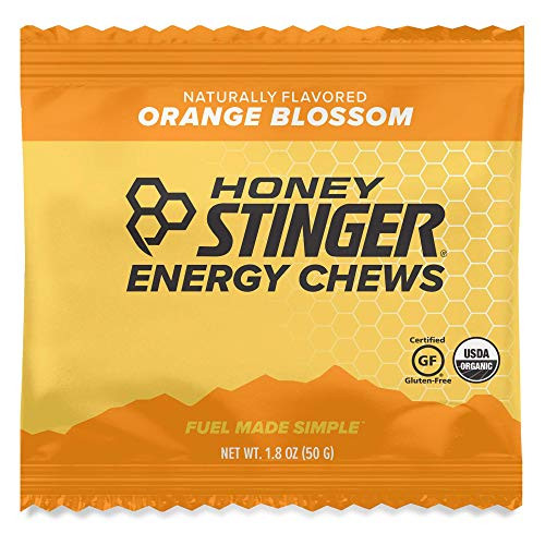 Honey Stinger Organic Energy Chews Orange Blossom Sports Nutrition 18 Ounce Pack of 12